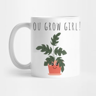 You Grow Girl Plant Lover Funny Pun Mug